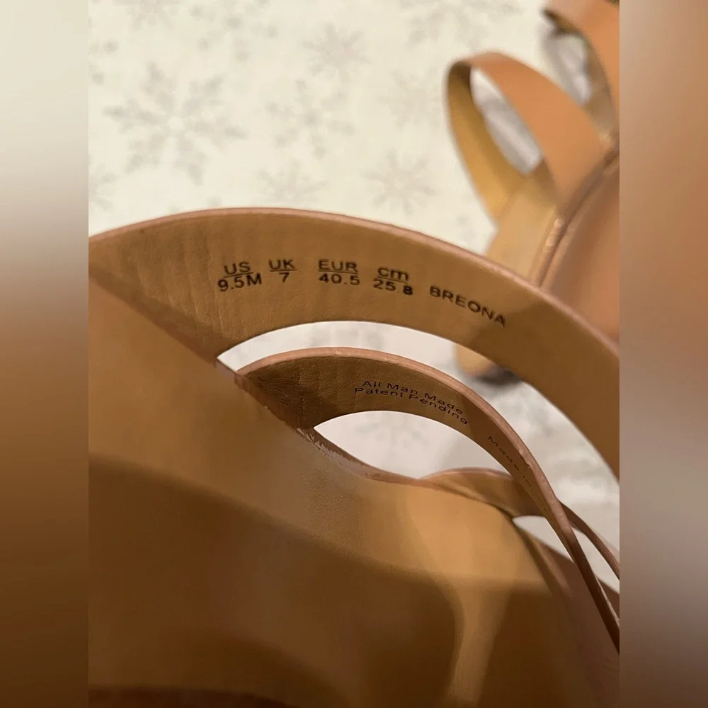 New Naturalizer Breona Wedge Sandals – Taupe – Size 9.5